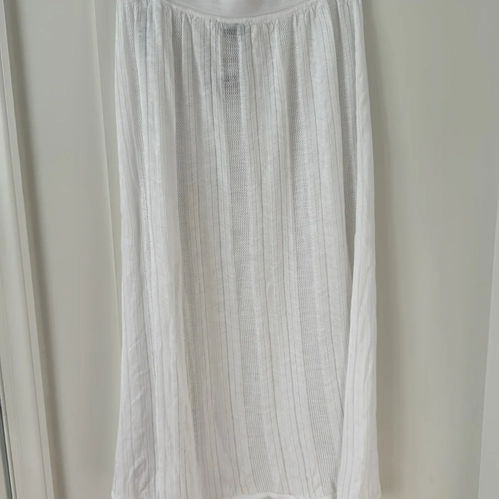 NWT Knitss Jay SLIT DETAILED WHITE POINTELLE KNIT SKIRT SIZE M